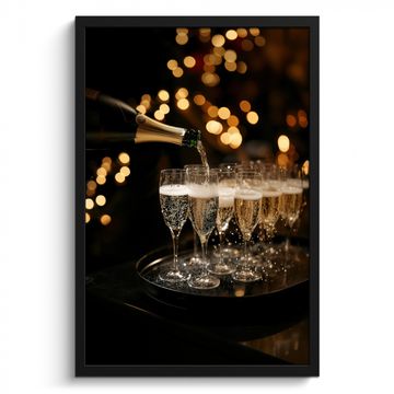 Cadre Photo - Lumières - Champagne - Plateau - Verres