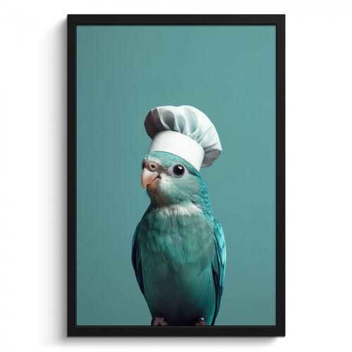 Cadre Photo - Perruche - Oiseau - Toque - Mignon