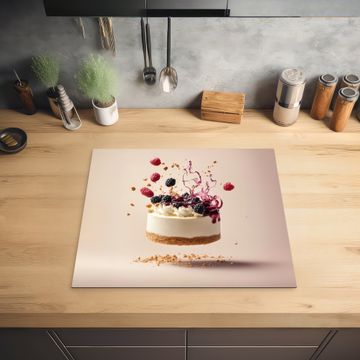 Protection plaque induction - Cheesecake - Alimentation - Rose - Gâteau