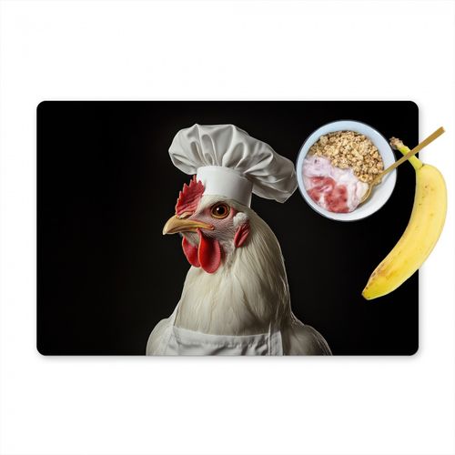 Sets de table - Cuisson - Rouge - Poulet