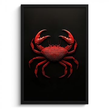 Cadre Photo - Crabe - Rouge - Poissons - Crustacés