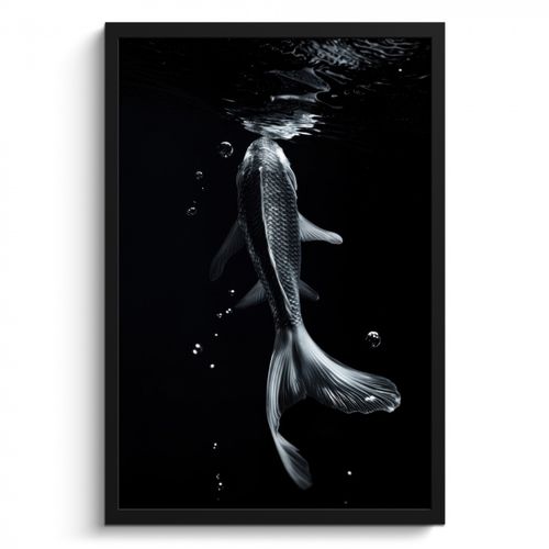 Cadre Photo - Koi - Poisson - Eau - Noir
