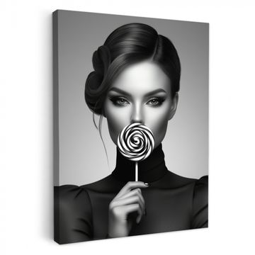 Tableau sur toile - Femme - Lolly - Noir