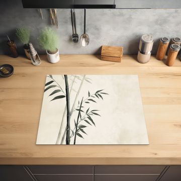 Protection plaque induction - Japandi - Bambou - Beige