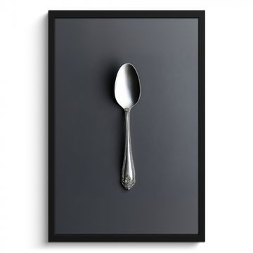 Cadre Photo - Argent - Métal - Cuillère