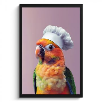 Cadre Photo - Perroquet - Toque - Curieux - Oiseau