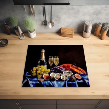 Protection plaque induction - Champagne - Luxe - Huîtres