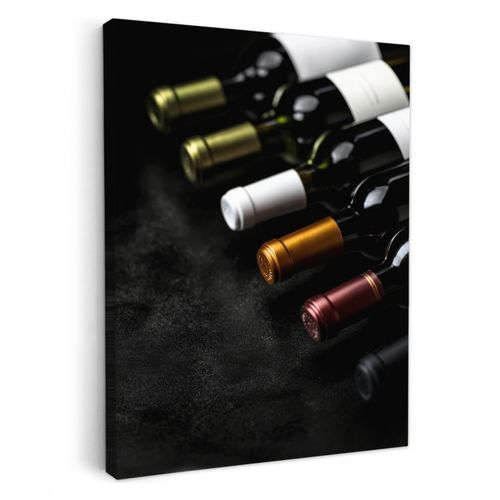 Tableau sur toile - Vin - Bouteilles - Variété - Saveurs