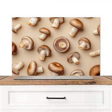 Fond de hotte - Champignons de châtaigne - Beige