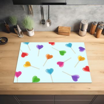 Protection plaque induction - Sucette - Arc-en-ciel - Bonbons