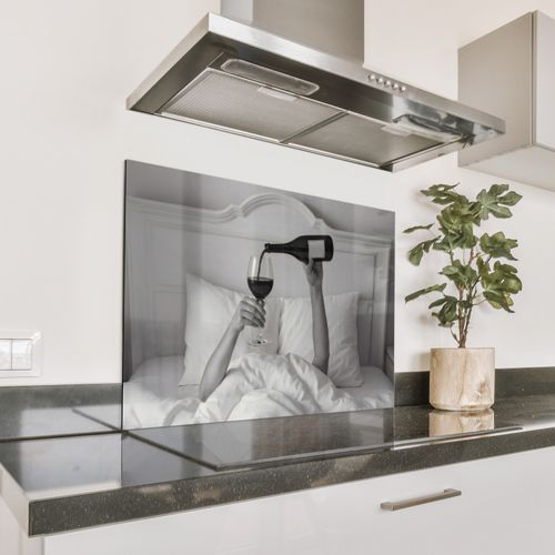 Fond de hotte - Draps - Bras - Vin - Verre