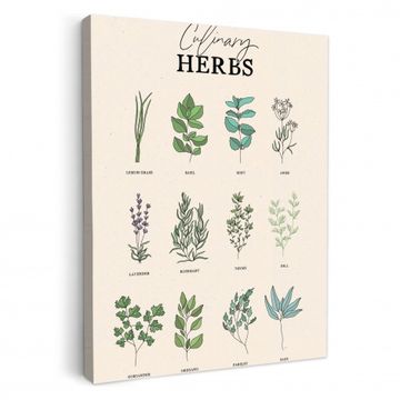 Tableau sur toile - Plantes - Cuisine - Herbes
