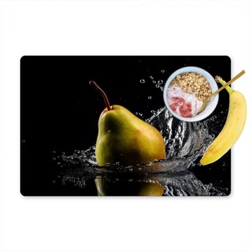 Sets de table - Poire - Fruit - Eau - Noir