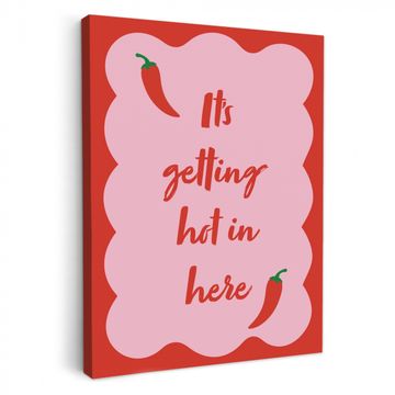 Tableau sur toile - Piment - Rouge - Chaud - Citations