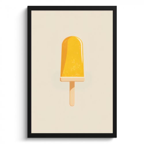 Cadre Photo - Orange - Bâton - Glace à l'eau