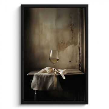 Cadre Photo - Bow - Beige - White - Wine