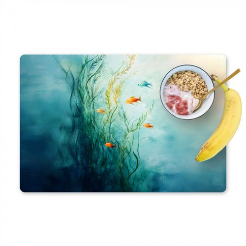 Sets de table - Plantes aquatiques - Poissons - Coloré - Eau
