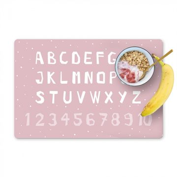 Sets de table - Alphabet - Rose - Chiffres - Enfant