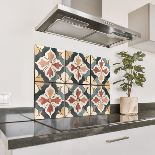 Fond de hotte - Décoration - Carreaux - Espagnol - Vintage