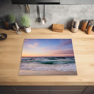 Protection plaque induction - Mer pastel à la lumière du soir