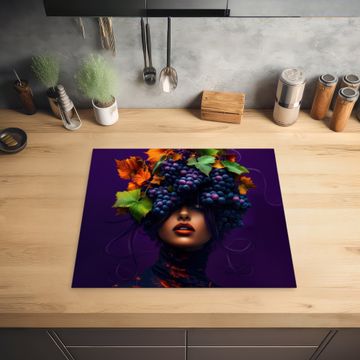 Protection plaque induction - Femme - Pourpre - Raisins
