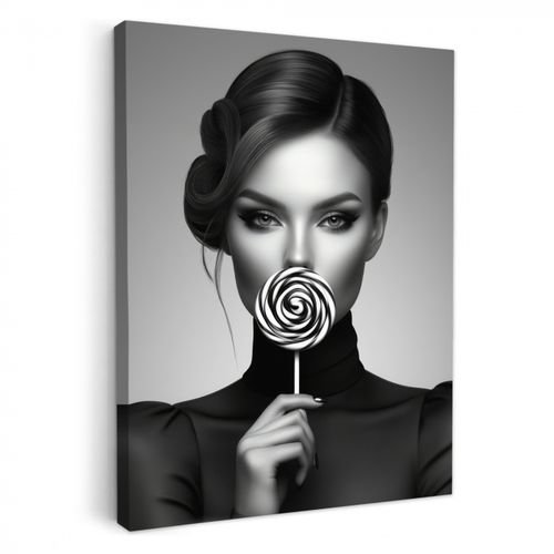 Tableau sur toile - Femme - Lolly - Noir