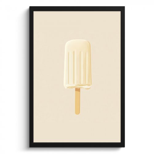 Cadre Photo - Minimaliste - Glace à l'eau - Bâton - Beige