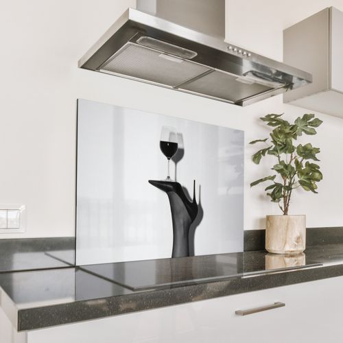 Fond de hotte - Talon - Vin - Minimaliste - Noir
