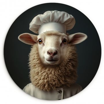 Tableau rond - Mouton - Laine - Cuisine