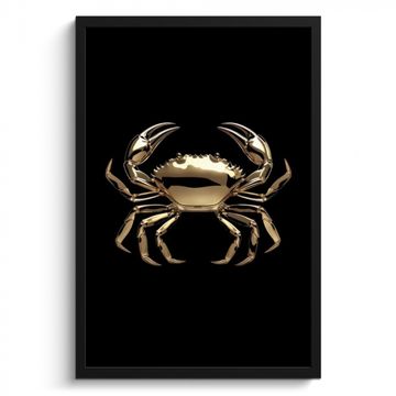 Cadre Photo - Or - Crabe - Animaux - Noir