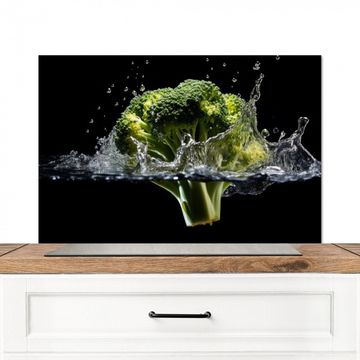 Fond de hotte - Brocoli - Vert - Eau - Noir