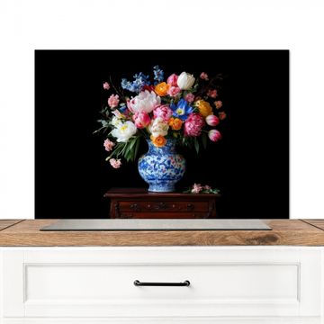 Fond de hotte - Roses - Fleurs - Vase - Bouquet