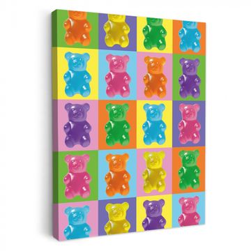 Tableau sur toile - Art- bonbons - colorés