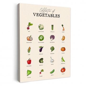 Tableau sur toile - Collection de légumes