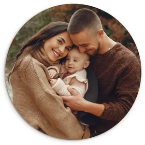 Photo sur tableau rond