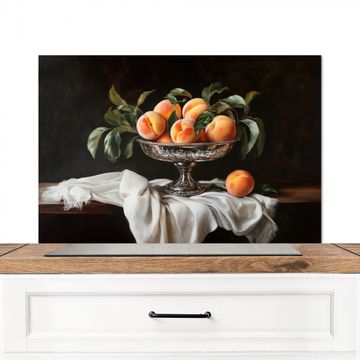 Fond de hotte - Nature morte - Pêches - Vintage