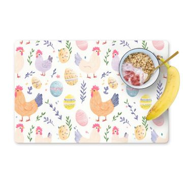 Sets de table - Motif - Poulet - Œufs de Pâques