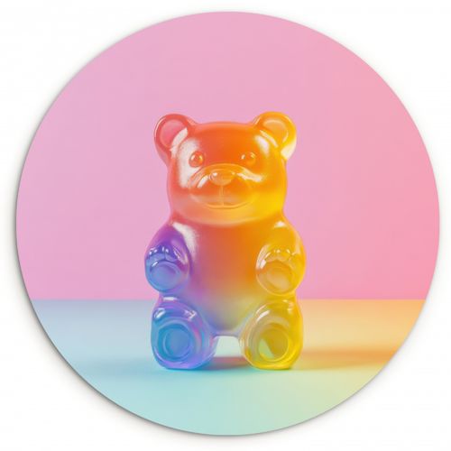 Tableau rond - Pastel - Bonbons