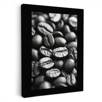 Tableau sur toile - Grains de café - Noirs - Vintage