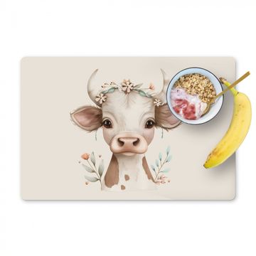 Sets de table - Vache - Bohème - Veau - Fleurs