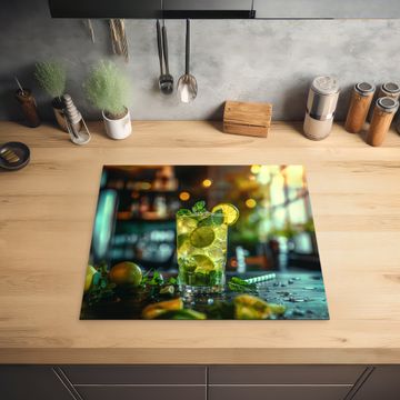 Protection plaque induction - Mojito aux agrumes dans l'environnement du bar
