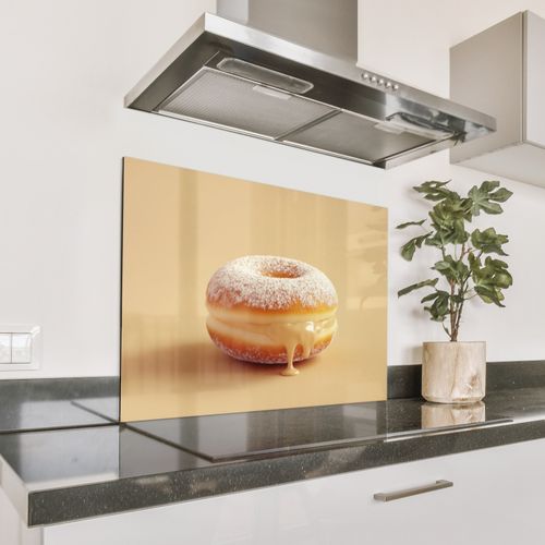 Fond de hotte - Donut - Crémeux - Sucre en poudre - Beige