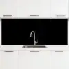 Zwart - Effen kleur keuken achterwand 2 middel 871 -3d