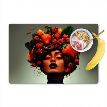 Sets de table - Femme - Chocolat - Framboises - Fraises - Biscuits