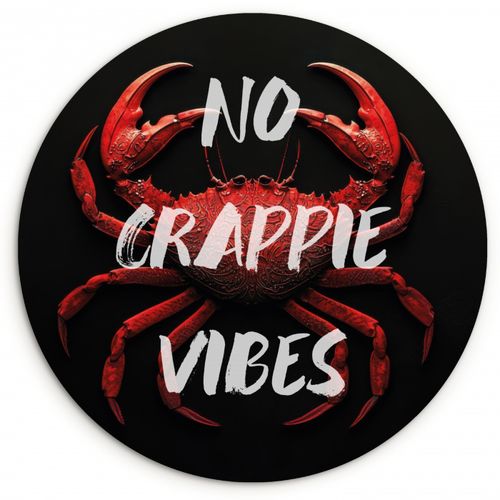 Crabe - Rouge - Texte - Noir
