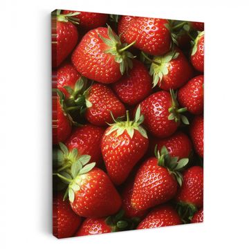 Tableau sur toile - Fraise - Fruit - Rouge