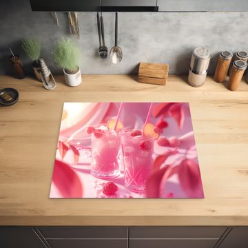 Protection plaque induction - Boissons estivales roses