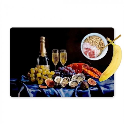Sets de table - Champagne - Luxe - Huîtres