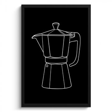 Cadre Photo - Mug pot - Noir - Blanc - Dessin au trait