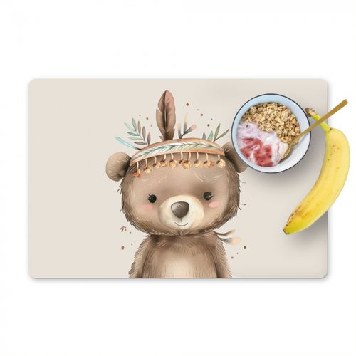 Sets de table - Ours - Boho - Robe indienne - Animaux